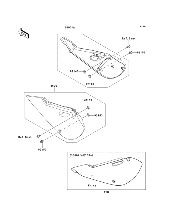 KX65 Боковые обтекатели