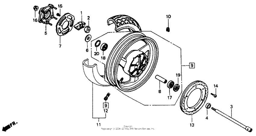 Rear wheel 1100