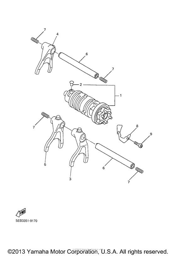 FZS6VC Копирный вал