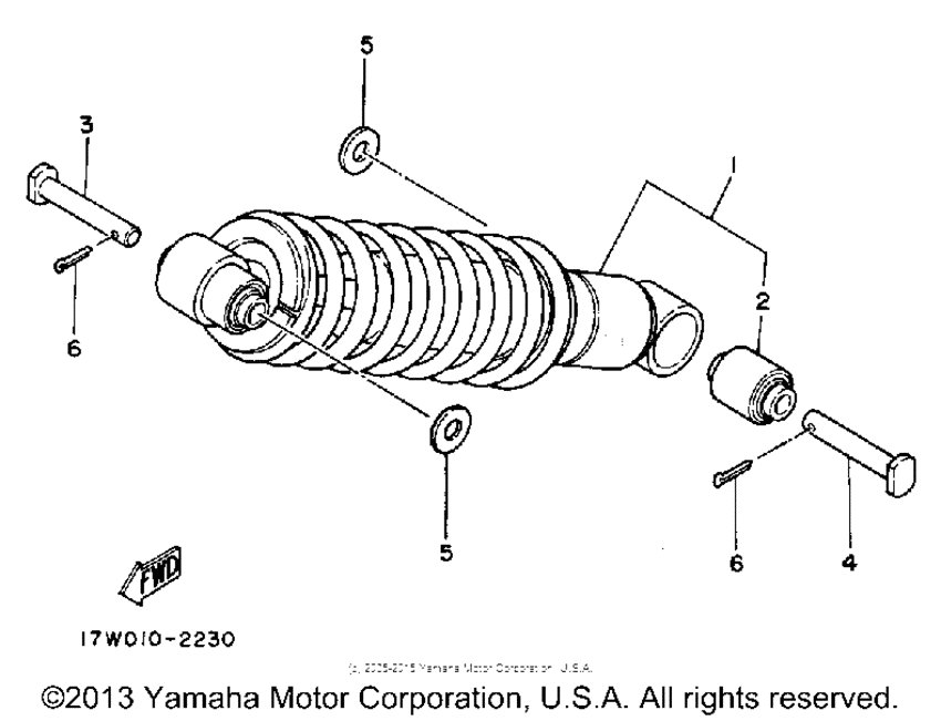 DT50W Амортизаторы задние