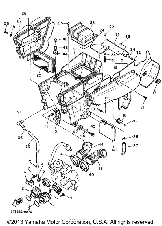 XT600EA Впускная система