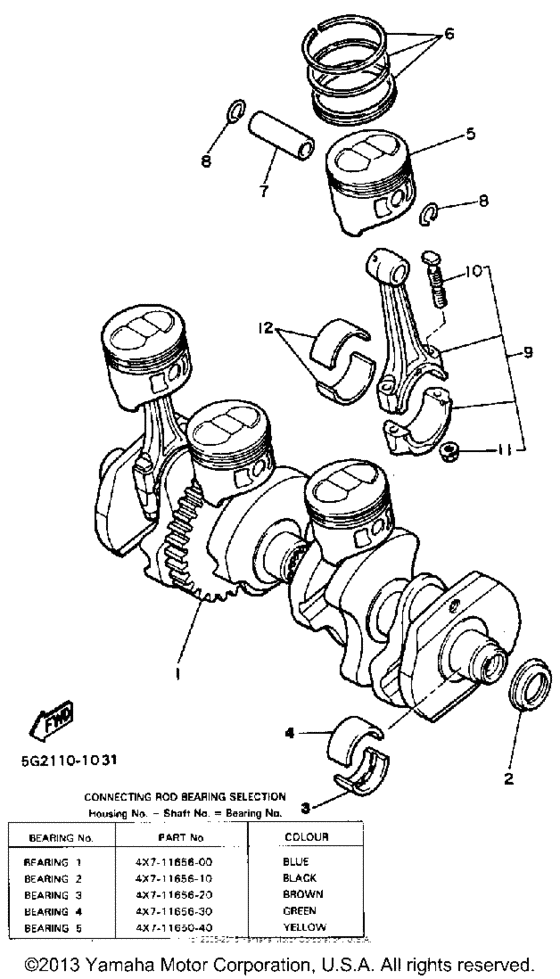 Crankshaft-piston