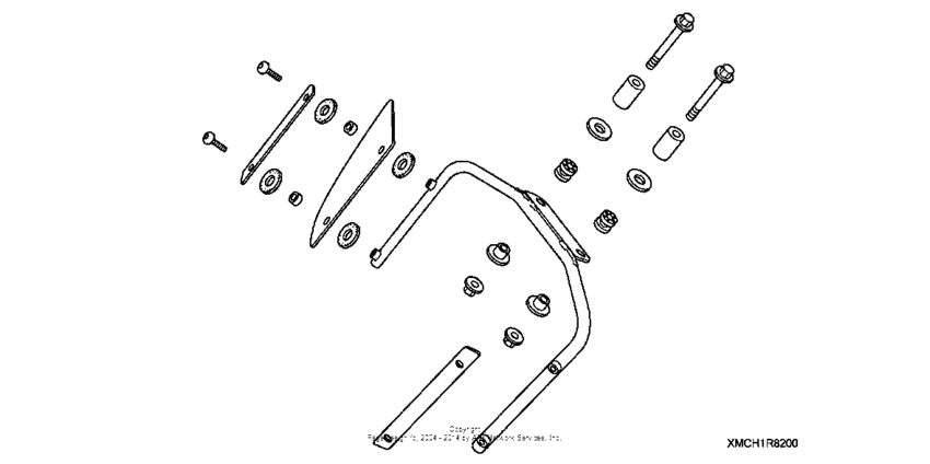 VTX1800S1 Lower wind deflectors