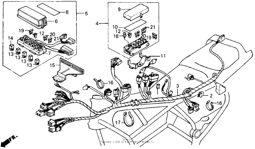 A/i wire harness 86-87