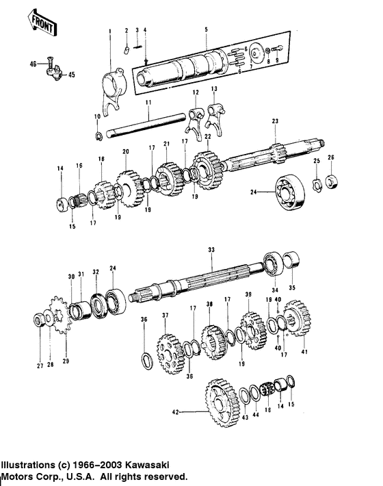 Transmission/change drum