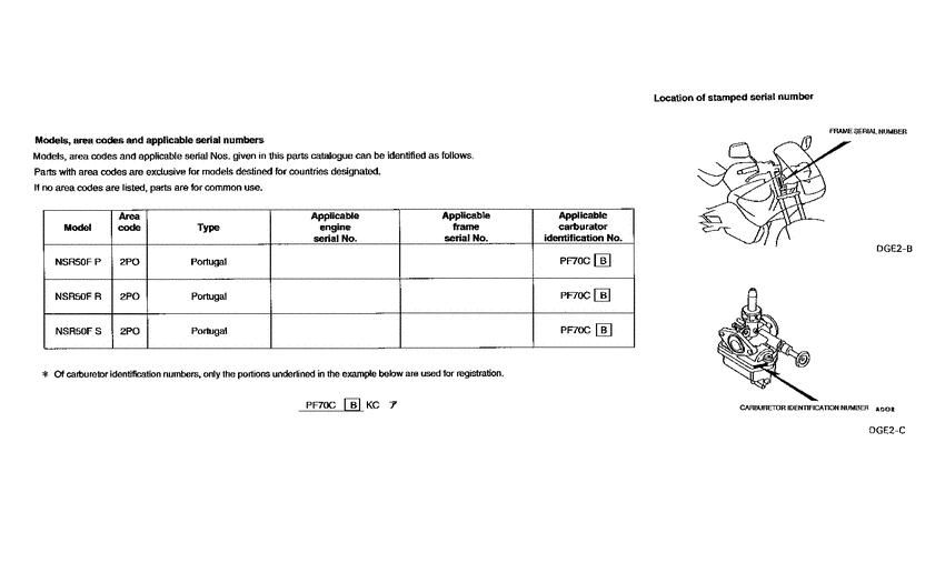 NSR50F *Applicable serial numbers