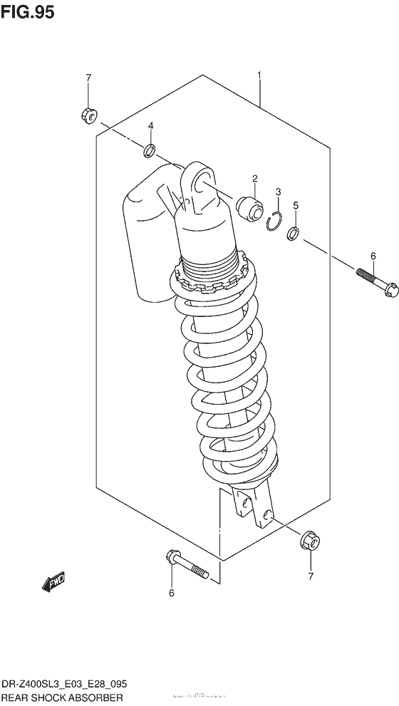 Rear Shock Absorber (Dr-Z400Sl3 E33)