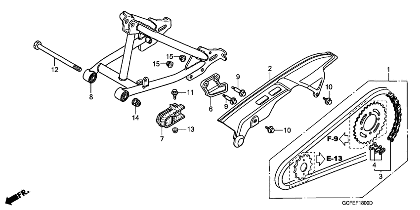 Swingarm/chain case