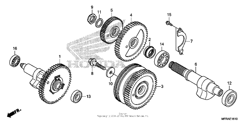 VT1300CS (ABS) Валансирный вал