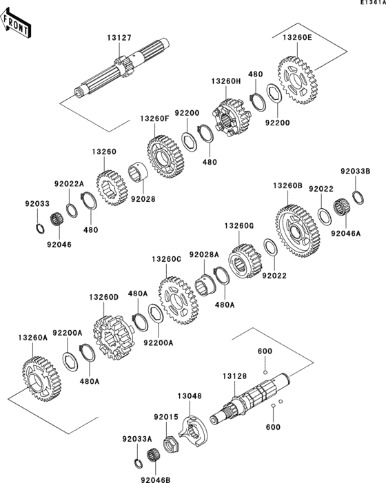 VN1500 Transmission(vnt50ae077439-)