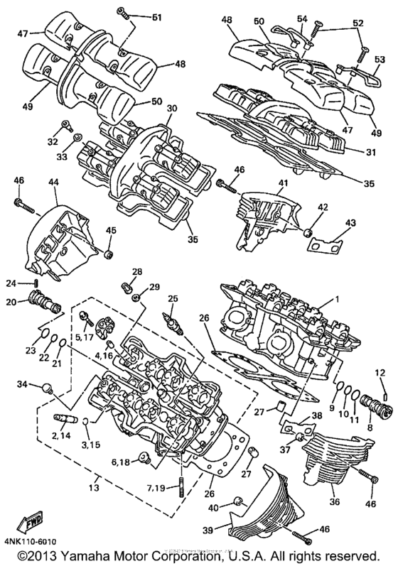 XVZ13ATK Головка цилиндров