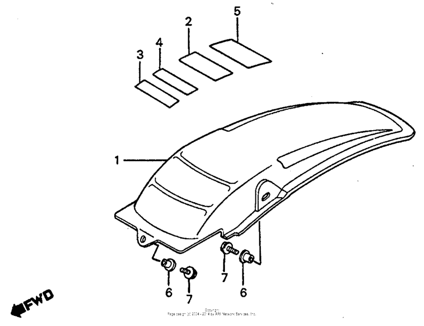 Rear fender 83