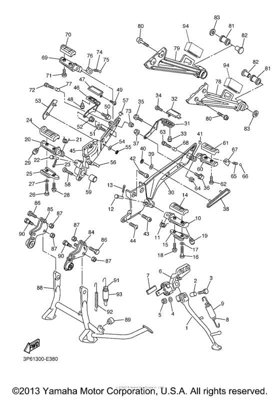 FJR13ACV Подножки