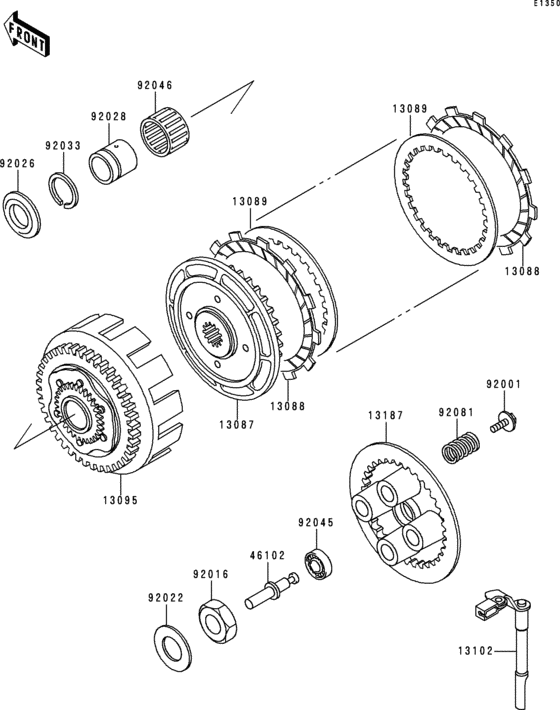 EX250 Сцепление