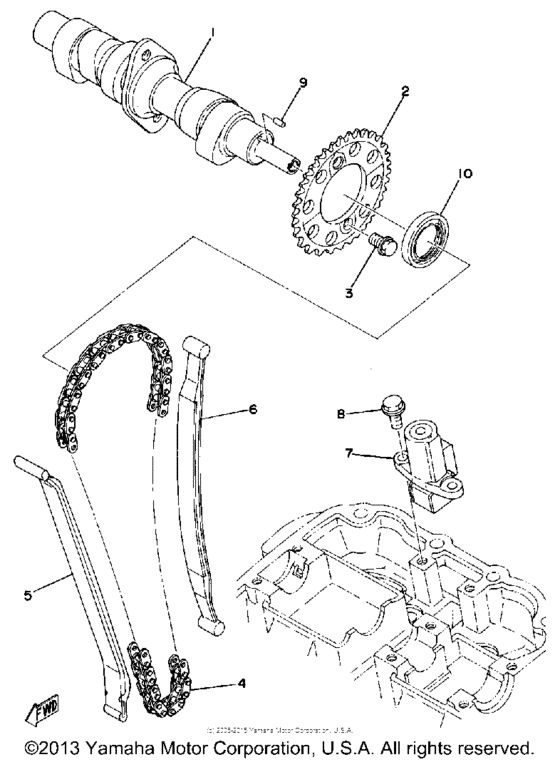 Camshaft-chain tensioner