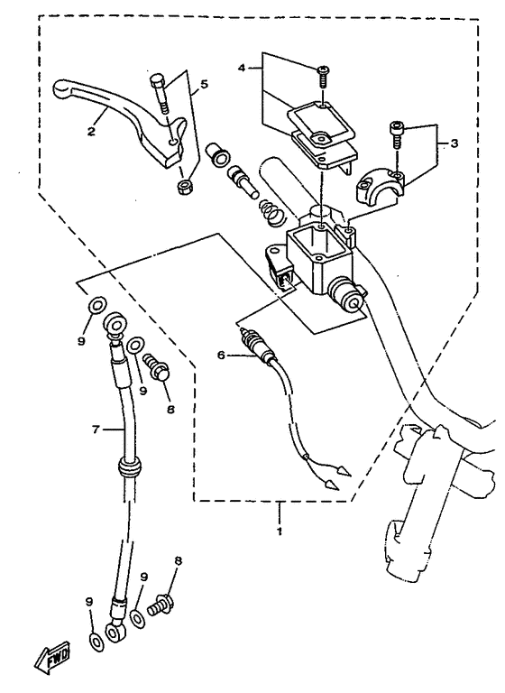 YN50R Главный тормозной цилиндр