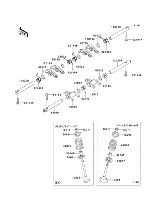 Rocker arms/valves