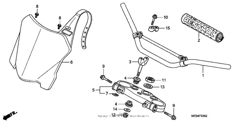  Handlebar + top bridge ('08)