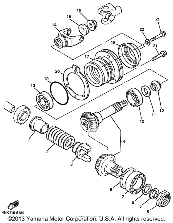 XVZ13LTKC Промежуточный ведущий вал