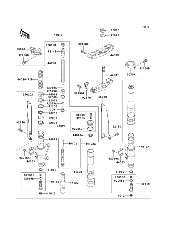Front fork(1/2)