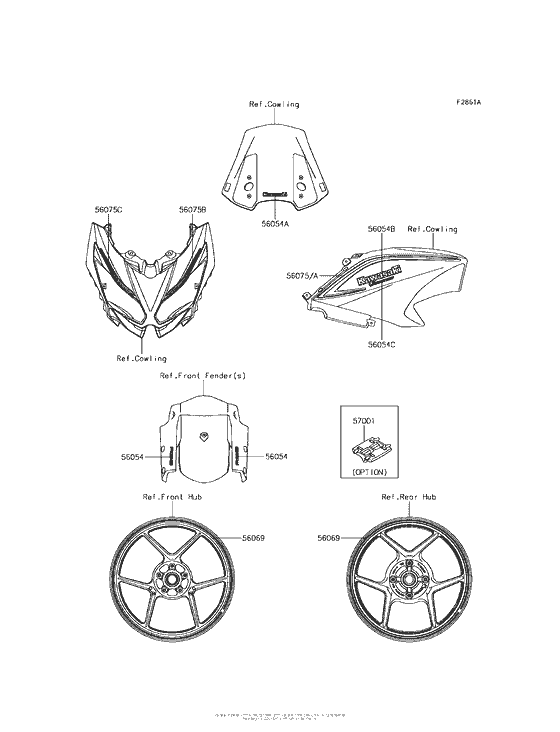 KLE650 Decals (Black)(Fhf)