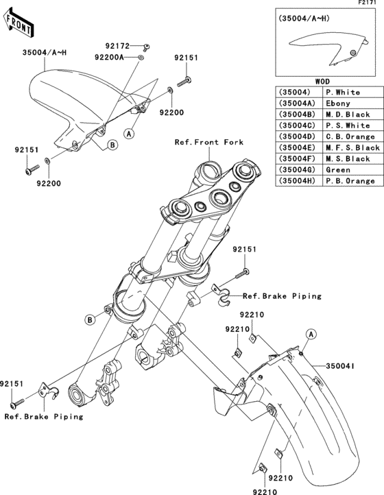 ER650 Крыло переднее