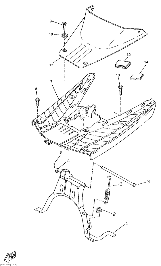 CW50RS Stand. footrest