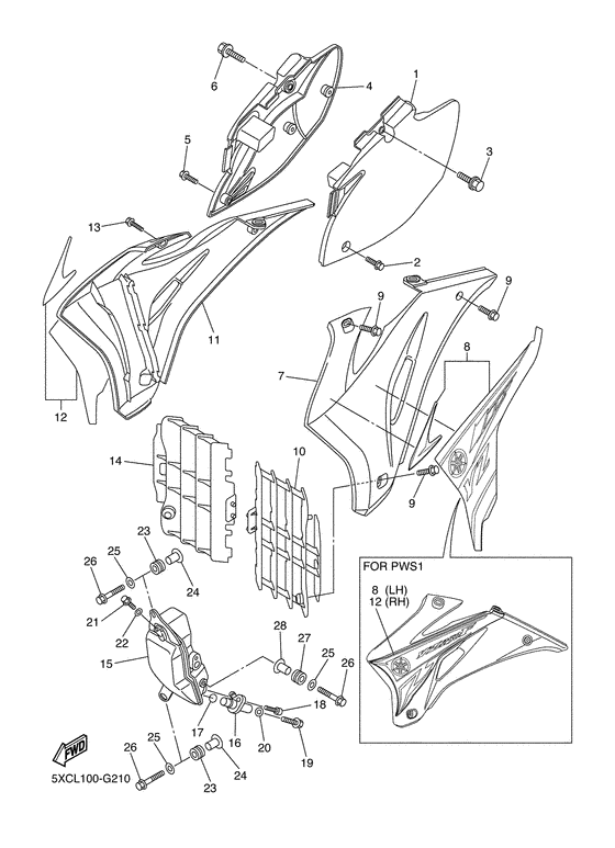  Side cover & oil tank