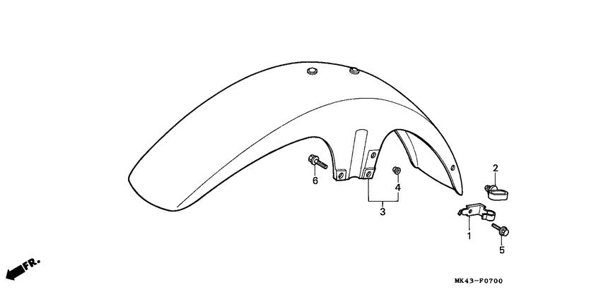 XBR500 Переднее крыло