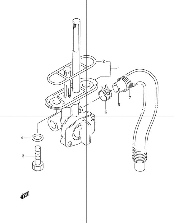 DR250 Топливный кран