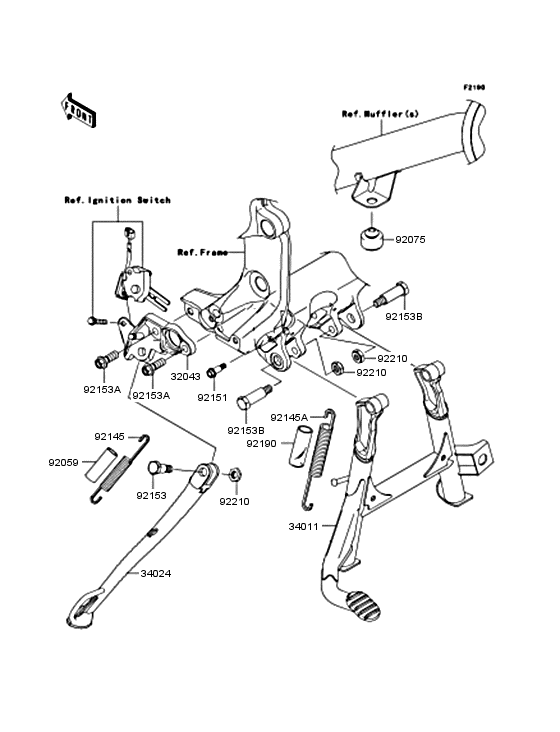 ZG1400 Подножка