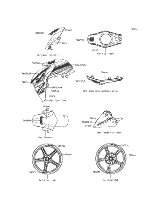 BR125 デカール(グリーン)(HGFA)