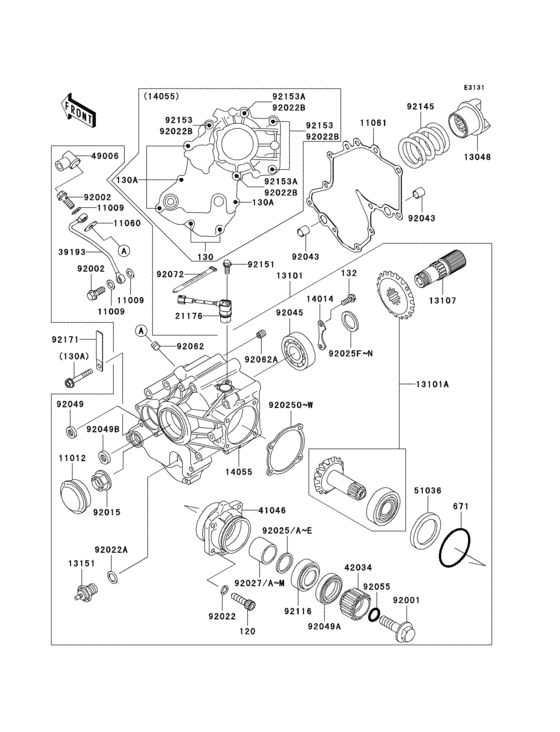 Front bevel gear(1/3)