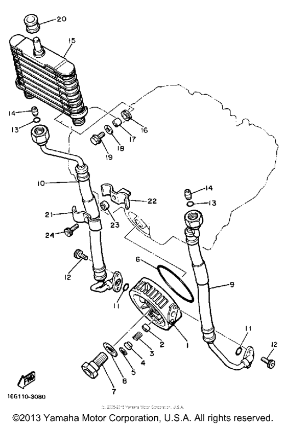 XJ650LJ Масляный картер