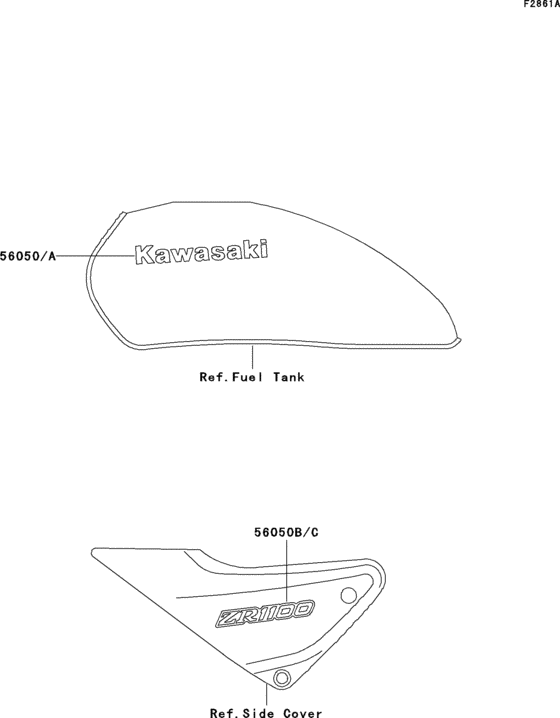 ZR1100 Decals(zr1100-a2 / a3 / a4)
