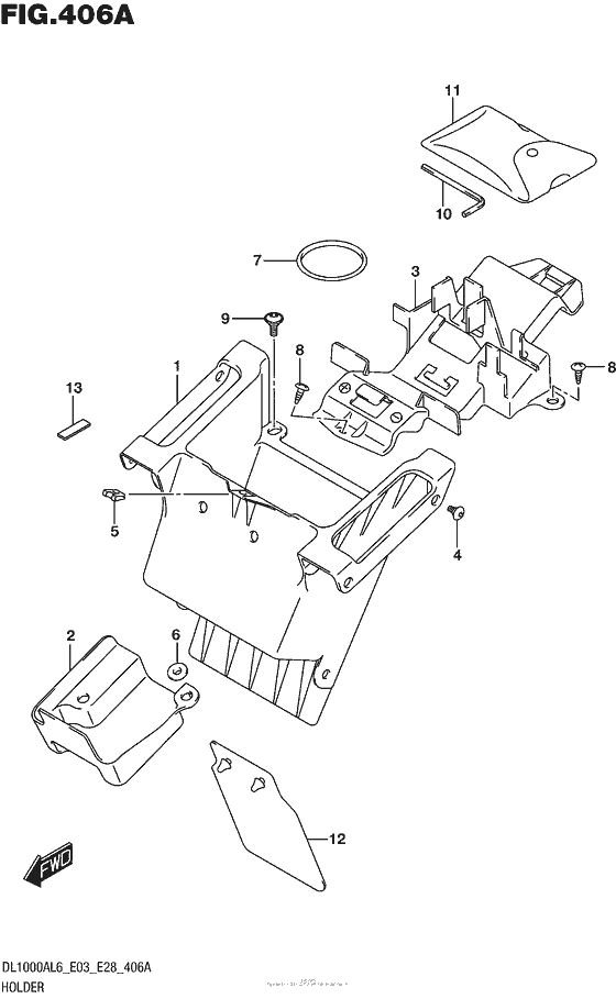 Holder (Dl1000Al6 E03)