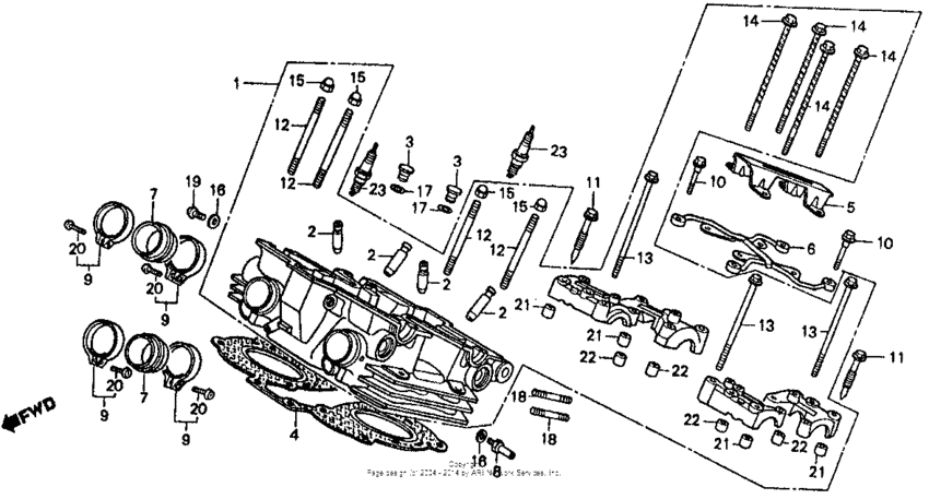 Rear cylinder head ii