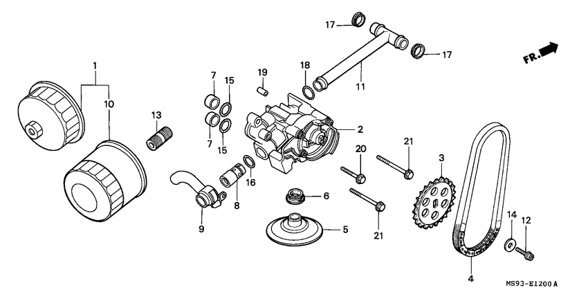 Oil filter/oil pump