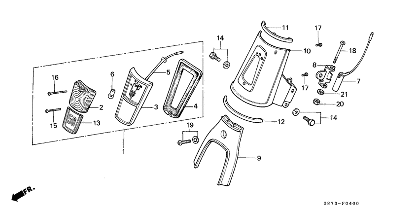 Top cover/position lamp