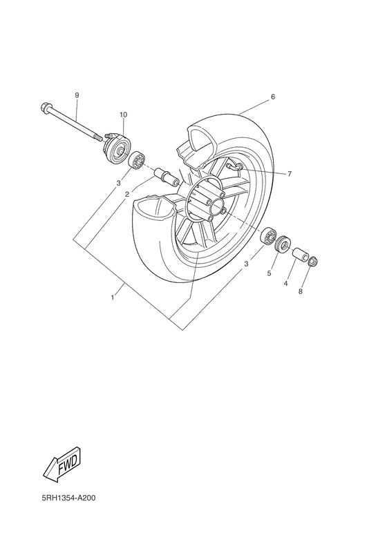 CW50 Переднее колесо