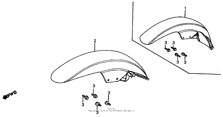 VF700C Переднее крыло