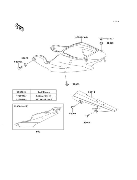 ZX600 Side covers / chain cover(zx600-j1h)
