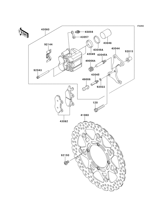  Передний тормоз