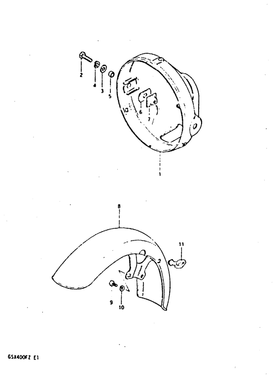 Headlamp housing - front fender