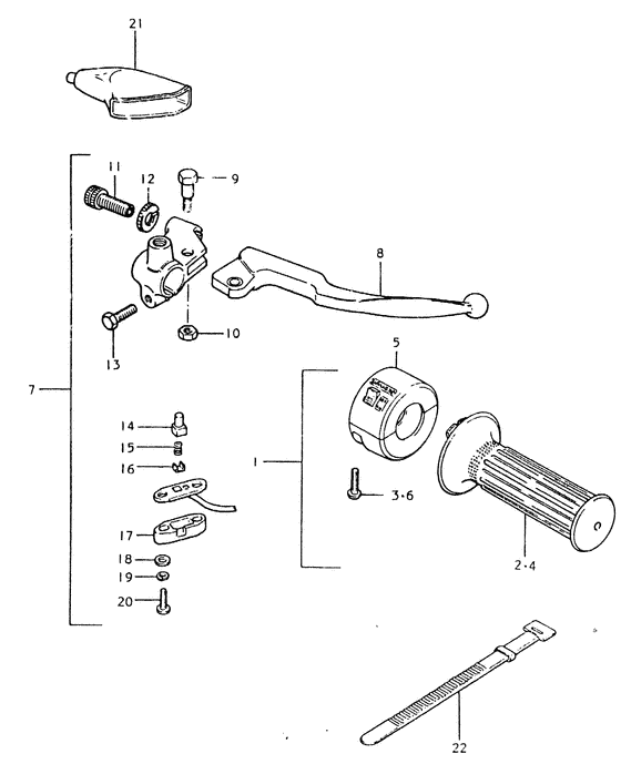 Right handle switch