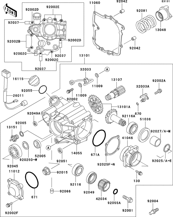 Front bevel gear(1/3)