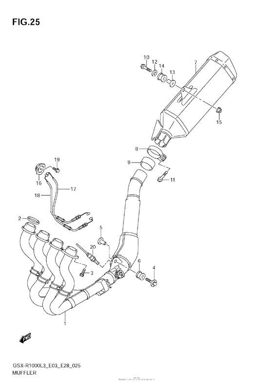 Muffler (Gsx-R1000L3 E03)