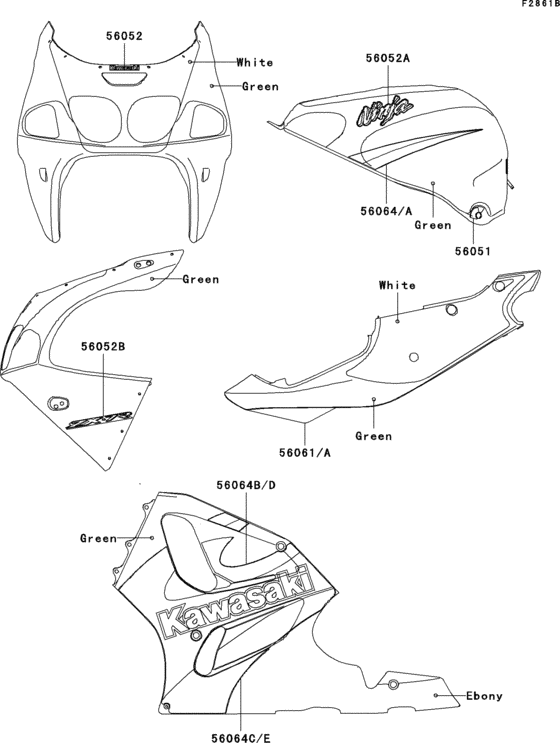 Decals(green)(zx750-p6)