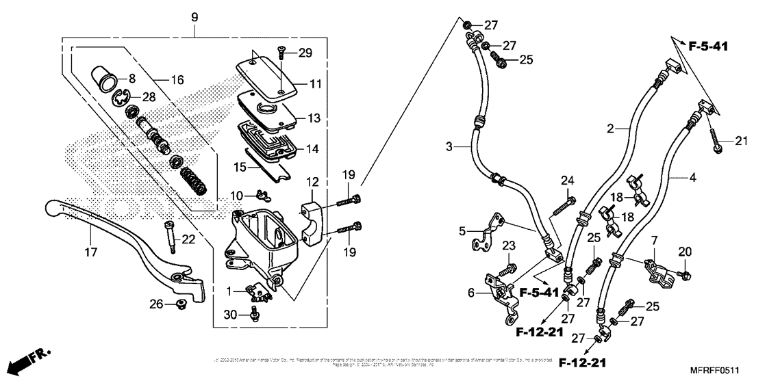 Front Brake Master Cylinder (3)