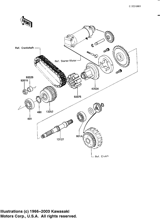 KZ750 Промежуточный вал